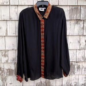 JM by Shelli Segal Button Down Shirt